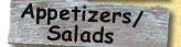 Appetizers/Salads
